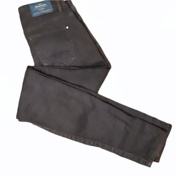 Zara Trafaluc Brown Slim Leg Stone Wash Jeans - Picture 3 of 6